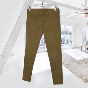 American Eagle Stretch Jeggings Khaki Size 4 Short | Comfy Fit & Flattering Styl